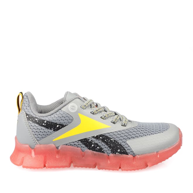 Juniors Zig N' Glow Elastic Trainers