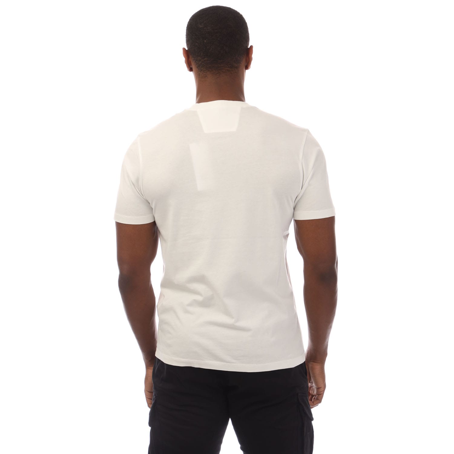 White C.P. Company 30/1 Jersey Logo Patch T-Shirt - Get The