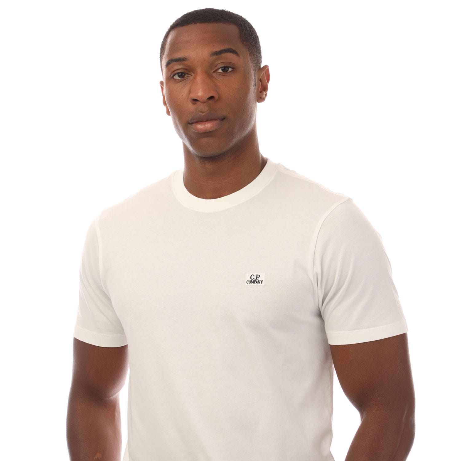 CP COMPANY｜ (30/1 Jersey Logo Patch T-Shirt (18CMTS031A CP Company 30-1 Jersey Logo Patch T-Shirt White