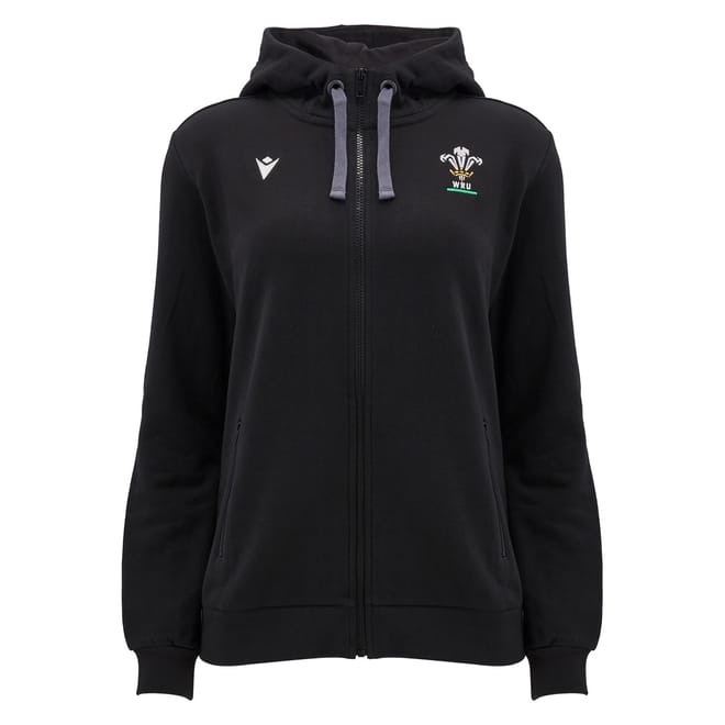 Womens Welsh Rugby Union Zip Hoodie 2024