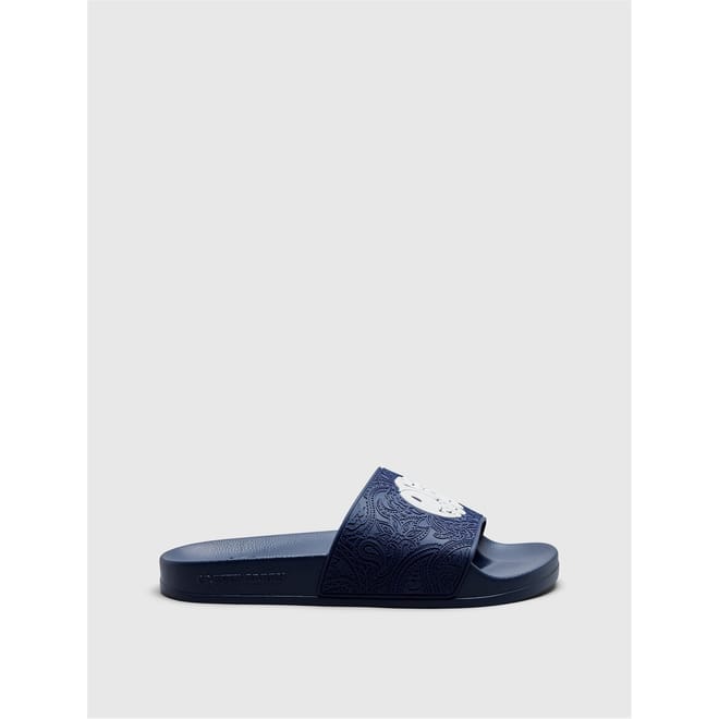 Okala Paisley Flat Heel Open Toe Slides
