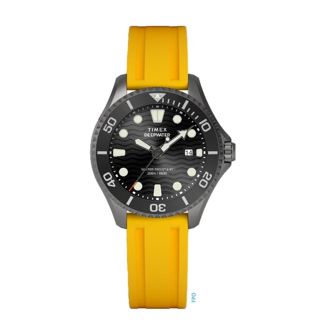Water Meridian Dive Analogue Rubber Strap Watch