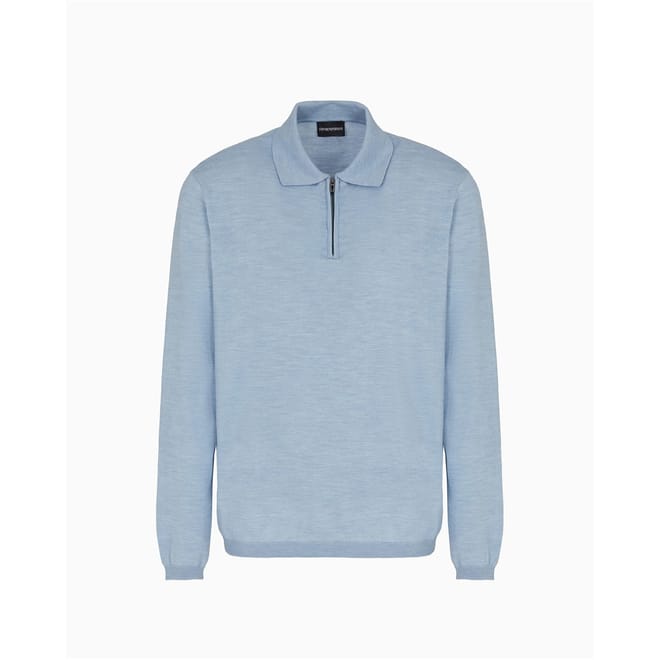 Zip Neck Regular Fit Long Sleeve Sweater