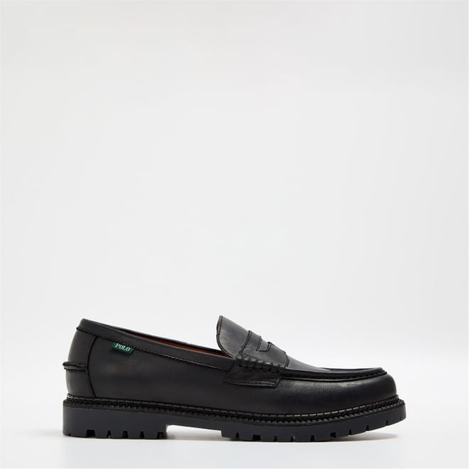 Jett Penny Round Toe Chunky Heel Loafers