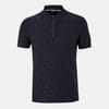 Regular Fit Zip Neck Short Sleeve Shirt