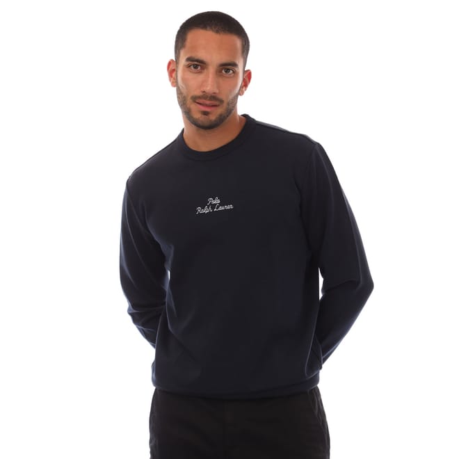 Embroidered Logo Knit Sweatshirt