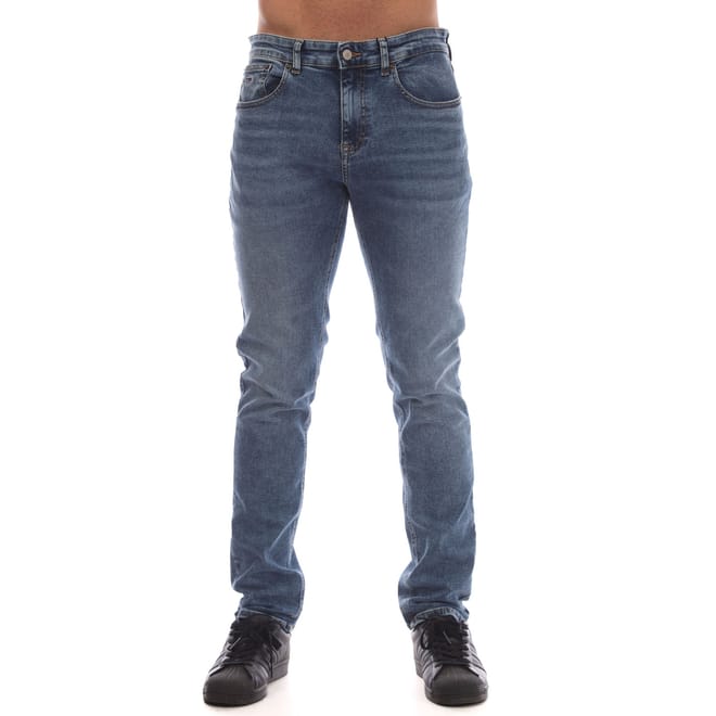 Scanton Flag Embroidery Slim-Fit Jeans