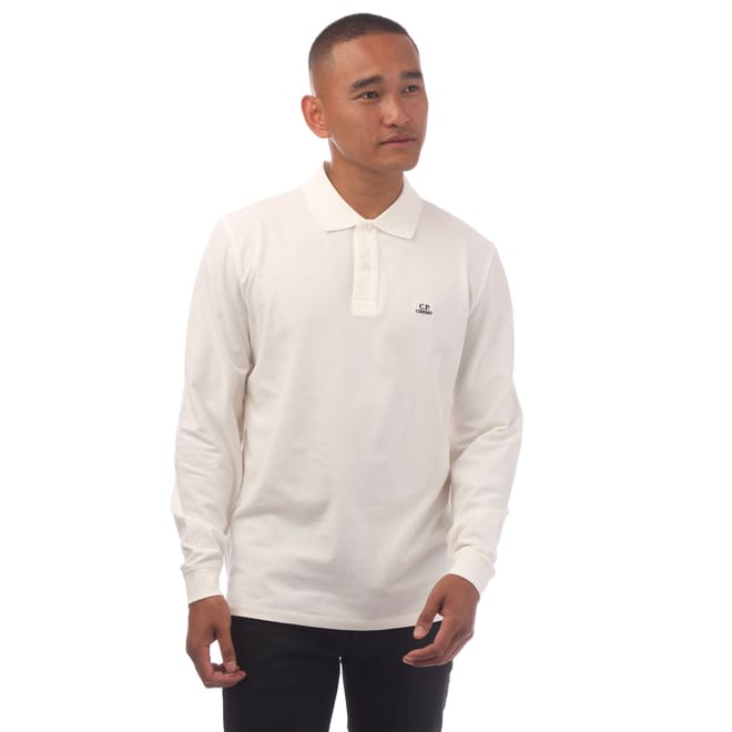 Stretch Piquet Long Sleeve Polo Shirt