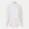 Chiffon Bib Long Cuff Sleeve Blouse