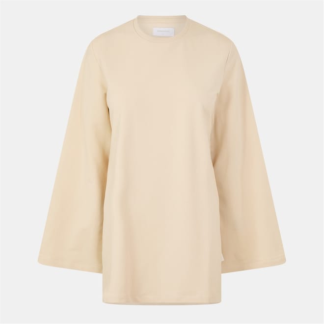 Relaxed Fit Crew Neck Long Sleeve Sweater