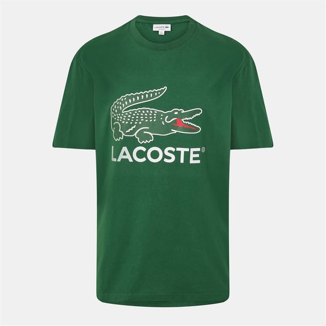 Crocodile Print Regular Fit Crew Neck T-Shirt