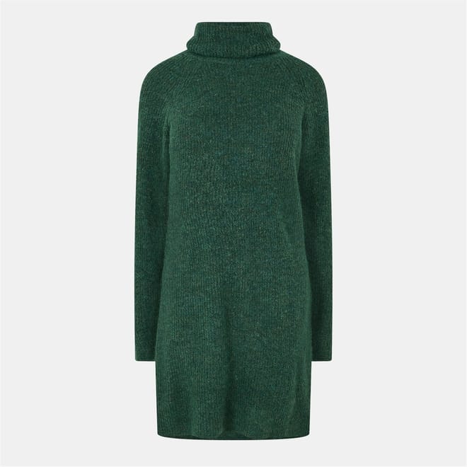 Knit Turtleneck Long Sleeve Mini Sweater Dress