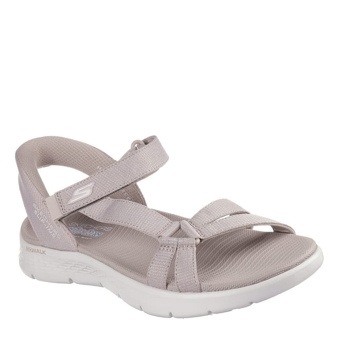 Slip Ins Heathered Open Toe Flat Sandals