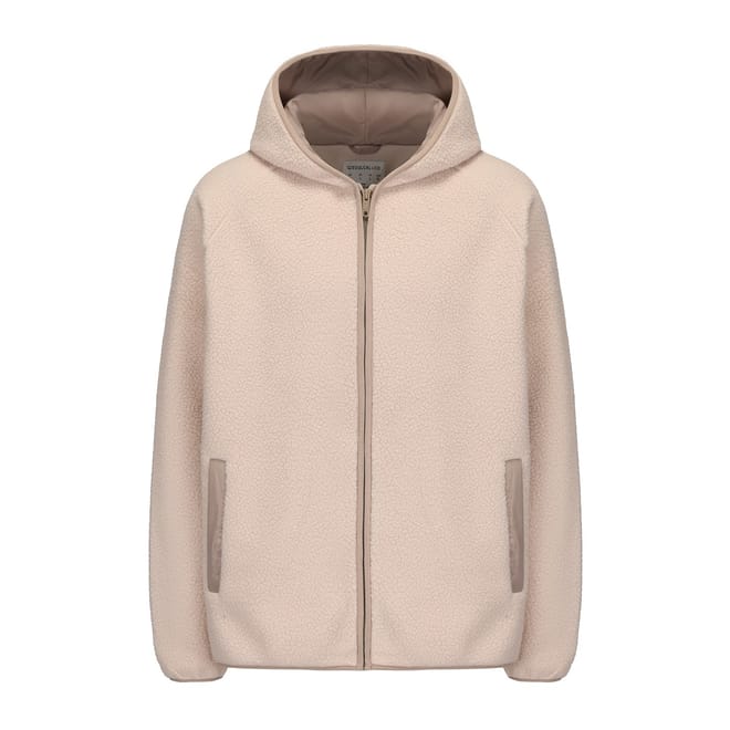 Hooded Relaxed Fit Fleece Jacket