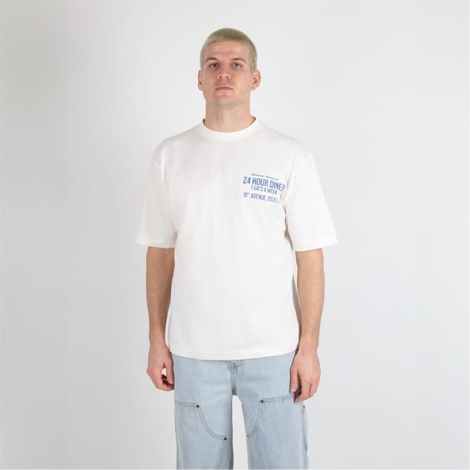 Oversize Fit Lettering Crew Neck T-Shirt