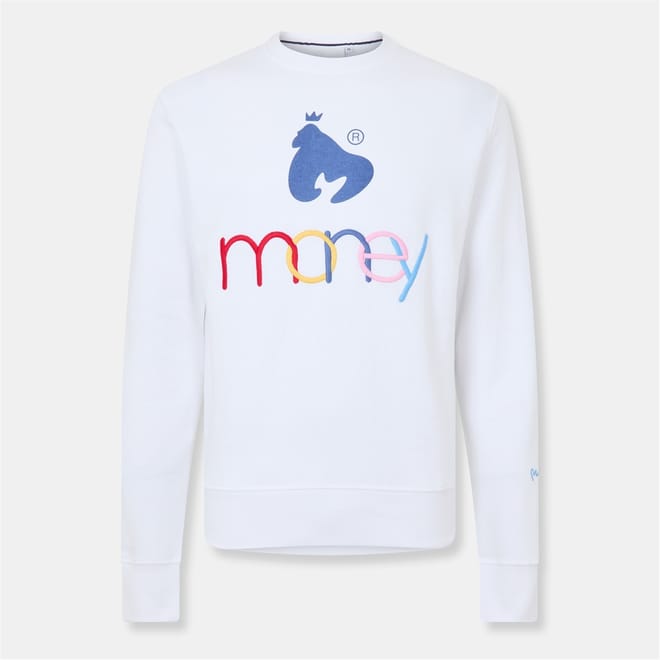 Unite Embroidered Lettering Crew Neck Sweatshirt