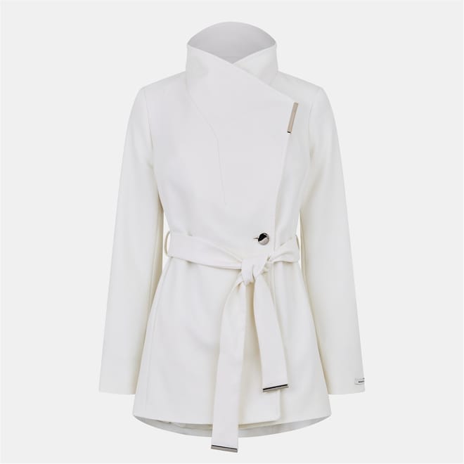 Relaxed Fit Belted Wrap Coat