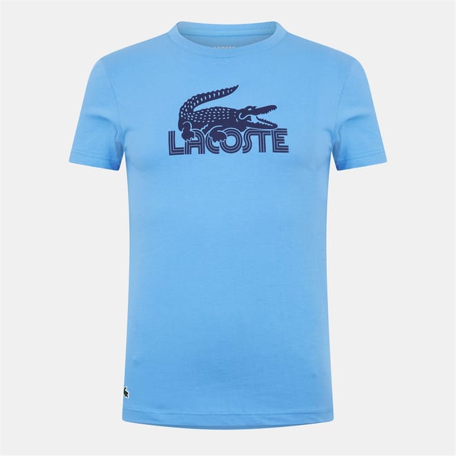 Regular Fit Crocodile Print Crew Neck T-Shirt