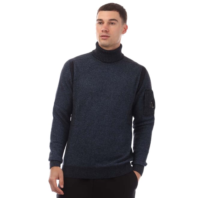 Fleece Knit Roll Neck Sweater