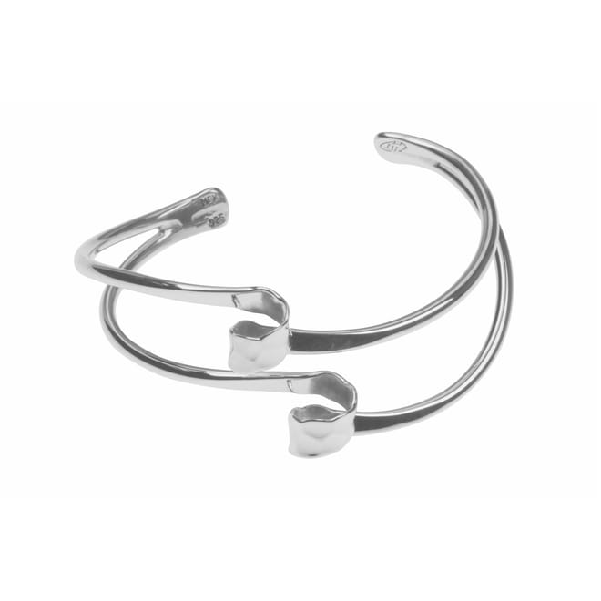 Curled Bangle with Stud
