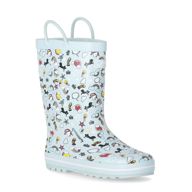 Starryton Heart Graphic Wellington Boots