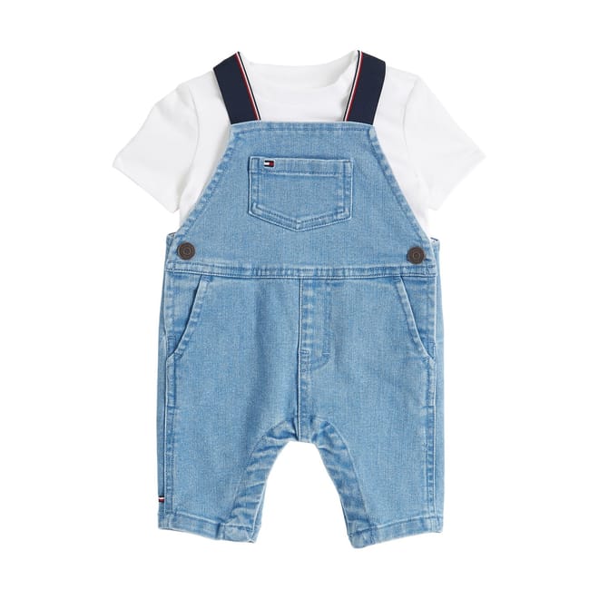 Sleeveless Solid Dungaree
