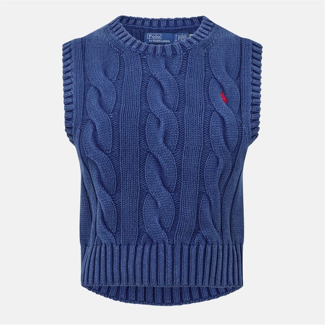 Knitted Cable Knit Vest