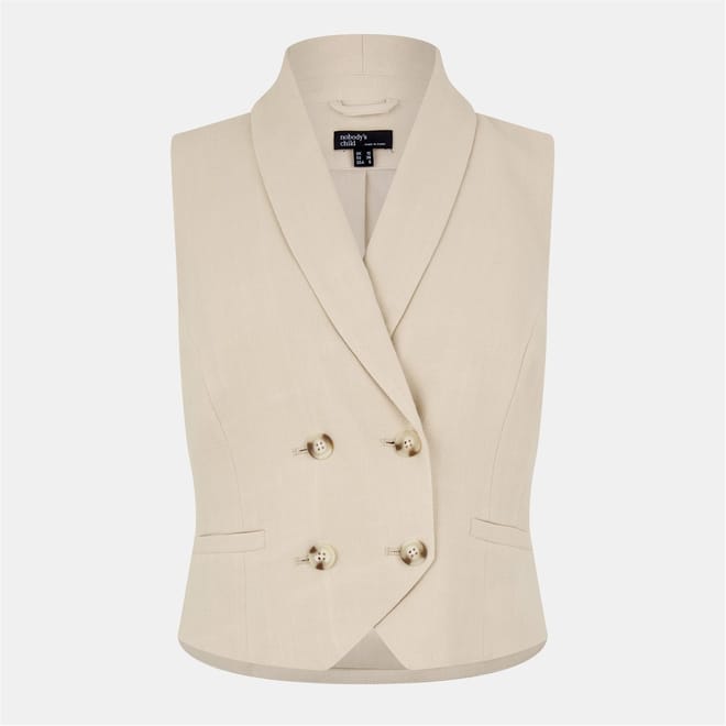 Solid Patterned Buckle Waistcoat