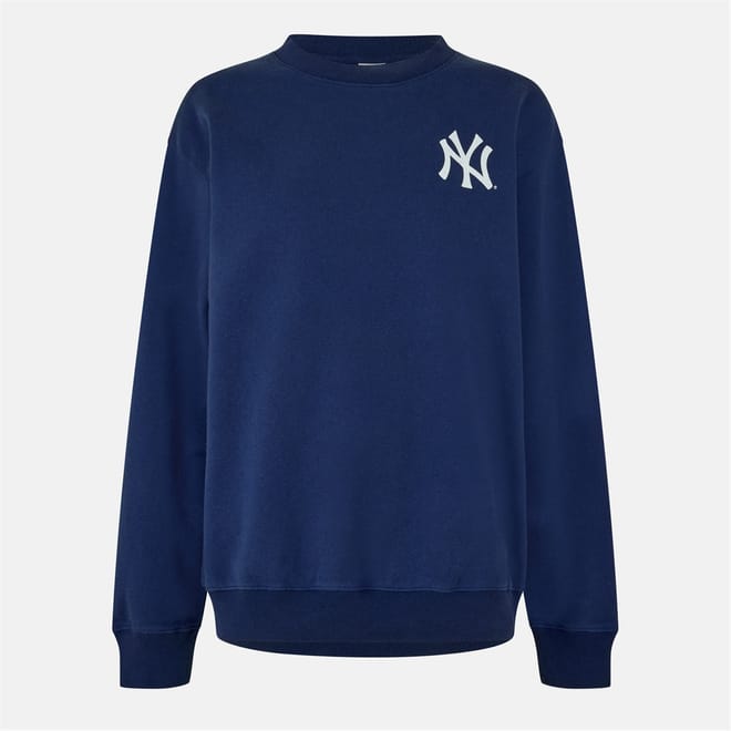 Sporty Yankees Relaxed Fit Logo Print Sweatshirt