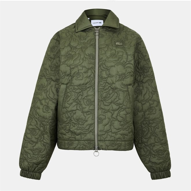 Embroidered Floral Harrington Jacket