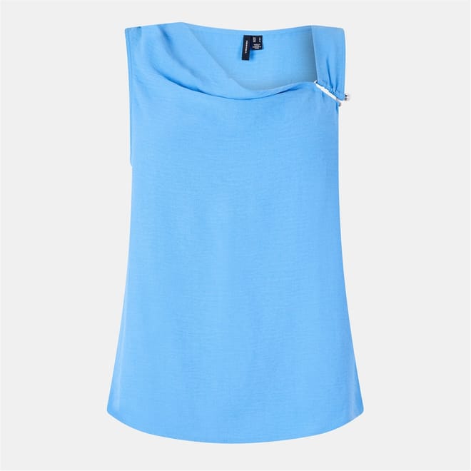 Regular Fit Cowl Neck Tank