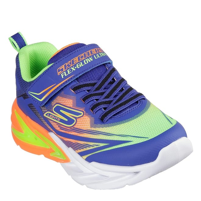 Flex Glow 4K Boys Graphic Print Low Top Sneakers