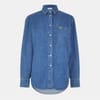 Crocodile Print Relaxed Fit Long Sleeve Shirt
