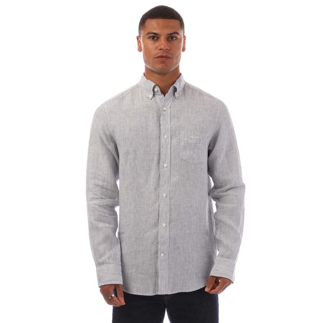Regular Fit Striped Linen Shirt