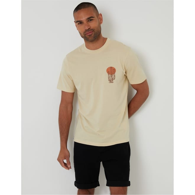 Regular Fit Cacti Crew Neck T-Shirt