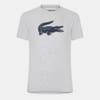 Crocodile Print Regular Fit Crew Neck T-Shirt
