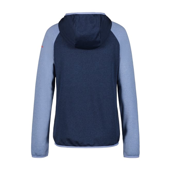 Banks Color Block Hooded Neck Ribbed Cuff Fleece Jacket