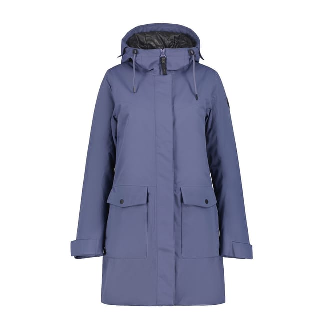 Alpena Solid Patterned Hooded Parka Jacket