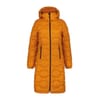 Hooded Neck Solid Patterned Puffer Coat with Zipped Pocket
