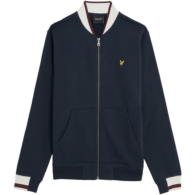 Ribbed Cuff Bomber Jacket