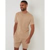 Floral Embroidered Regular Fit Crew Neck Short Sleeve T-Shirt