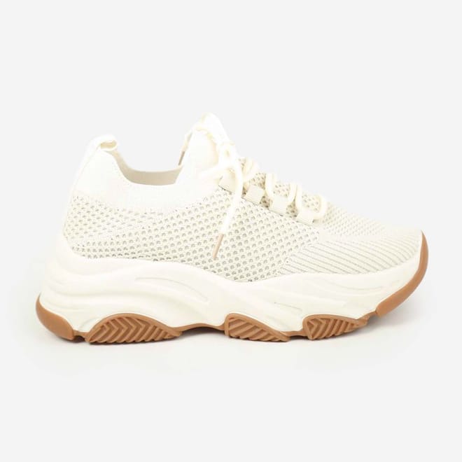 Mesh Knit Lace Up Trainers