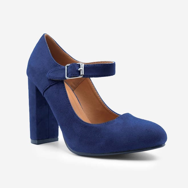 Block High Heel Pumps