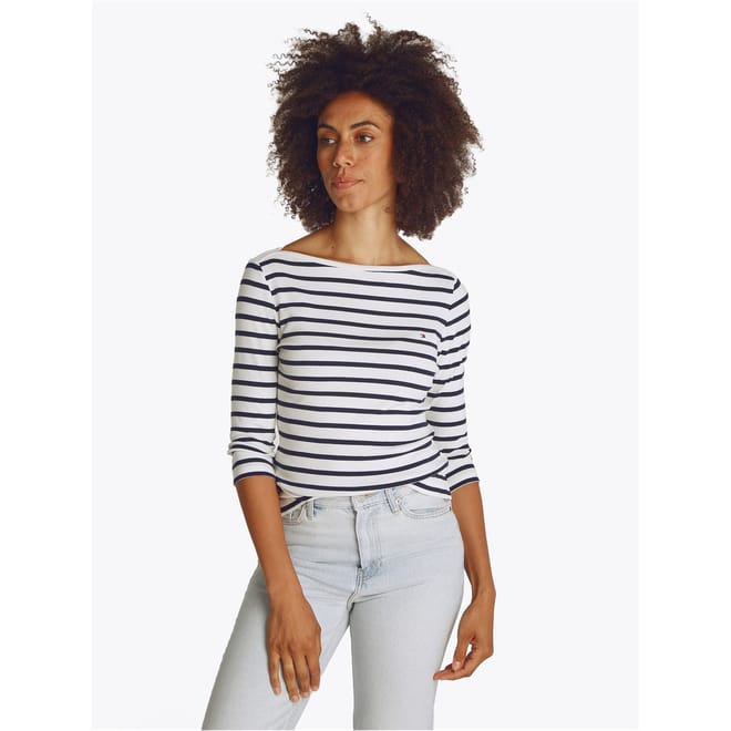 Cody Slim Fit Boat Neck 3/4 Sleeve T-Shirt