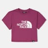 North Face G S S Crop Easy Tee Cyber Berry