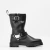 Anistone Tall Leather Biker Boots