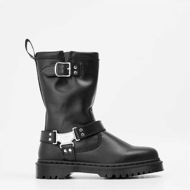 Anistone Tall Leather Biker Boots