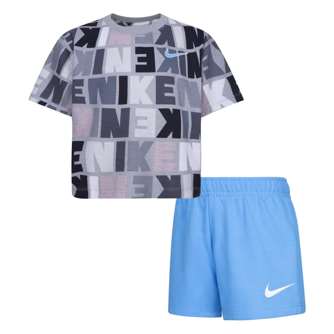 Girls Knitted T-Shirt & Shorts Set