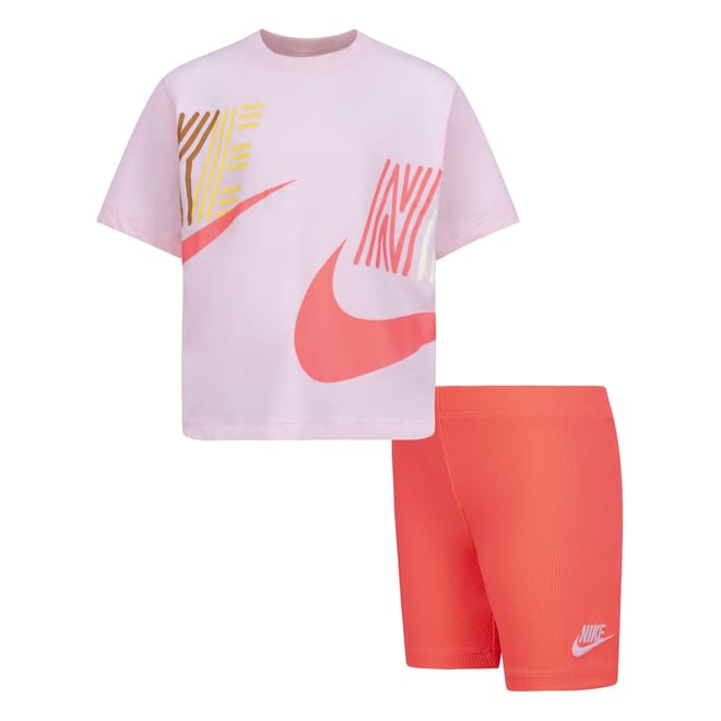 Girls Lets Roll Boxy T-Shirt & Shorts Set