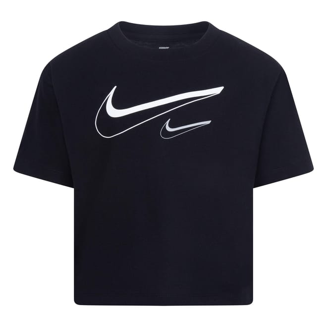 Girls Swoosh Logo Boxy T-Shirt